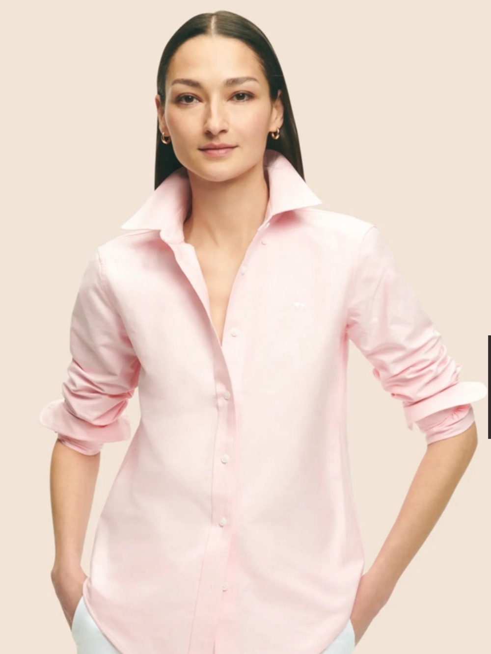 Brooks Brothers Light Pink Cotton Button-Down Shirt